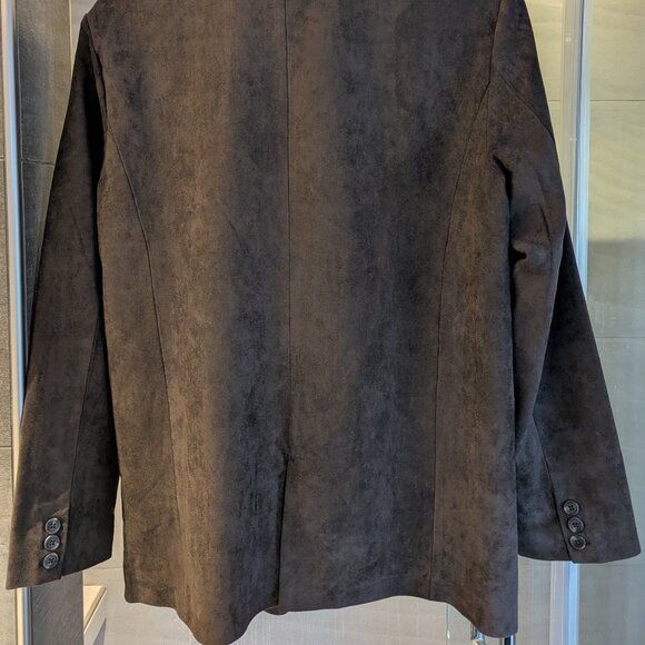 NWT Anthropologie BLANKNYC Brown front FRINGE BLAZER JACKET Western sz: L - Picture 6 of 11